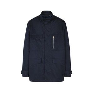 Paul Smith Military-Inspired Navy Field Jacket With Practical Design - NWT
